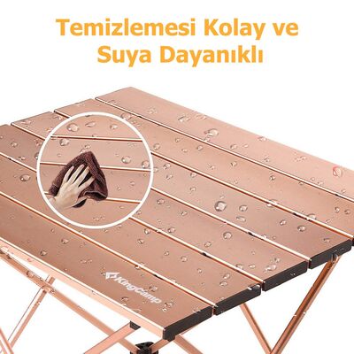KingCamp Ultralight Katlanır Kamp Masası M Alüminyum - 3