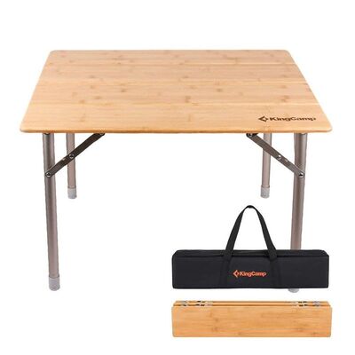 KingCamp Katlanır Piknik ve Kamp Masası Bambu Table S - 2
