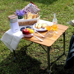 KingCamp Katlanır Piknik ve Kamp Masası Bambu Table S - 6