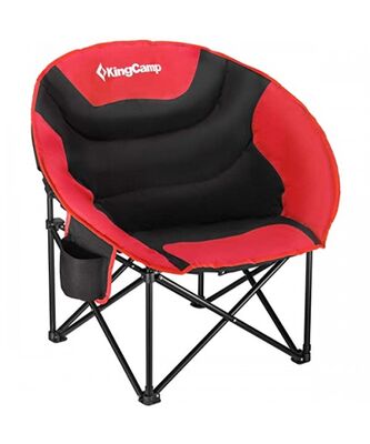 KingCamp Moon Katlanır Kamp Sandalyesi Geniş ve Rahat Kırmızı