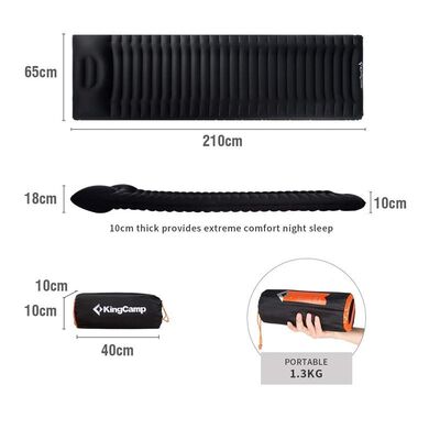 Kingcamp Super Comfort Single Tek Kişilik Şişme Yatak Siyah - 3