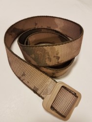 Plastik Tokalı Kanvas Kemer Kum Kamuflaj - 1