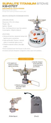 Kovea Supalite Titanyum Kamp Ocak - 2