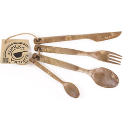 Kupilka Cutlery Çatal Bıçak Kaşık Seti Kahverengi - 3