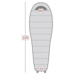 Loap Iron -5°C Uyku Tulumu Siyah Kırmızı - 5