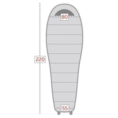 Loap Iron -5°C Uyku Tulumu Siyah Kırmızı