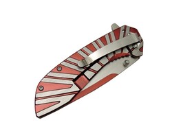 M-Tech Metal Kırmızı Çizgili Çakı 21cm - 2