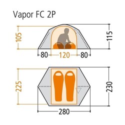 Marmot Vapor 2 Kişilik 4 Mevsim Kamp Çadırı Açık Yeşil - 8