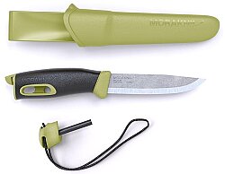 Morakniv Companion Spark Ateş Başlatıcılı Kamp Bıçağı Yeşil - morakniv