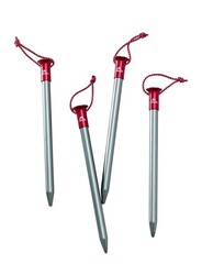 MSR - Msr Core Stake 9inch Kit 4'lü Çadır Kazığı Kırmızı