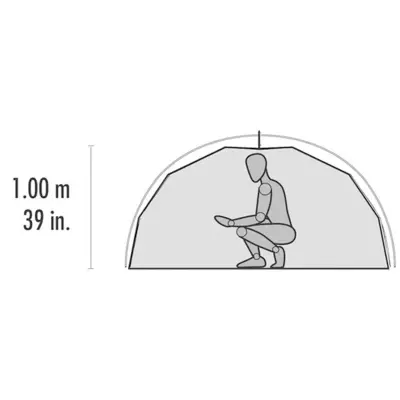 MSR Elixir 1 Tent 3 Mevsim Kamp Çadırı Yeşil - 4