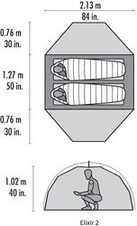 Msr Elixir 2 Tent V2 Kamp Çadırı Kırmızı 2 Kişilik - 6