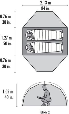 Msr Elixir 2 Tent V2 Kamp Çadırı Kırmızı 2 Kişilik - 6