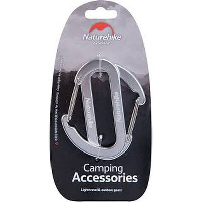 Naturehike Panerai Karabina Kilitsiz 6.5cm 2li Paket Gümüş - 2