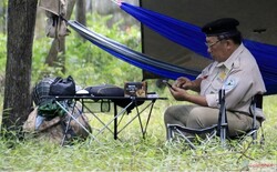 Naturehike Mini Katlanır Kamp Sandalyesi Bej - Thumbnail