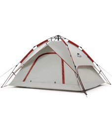 NATUREHIKE - Naturehike Otomatik Çadır 3/4 Kişi Gri Kırmızı
