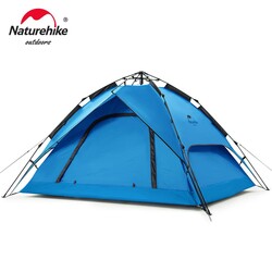 NATUREHIKE - Naturehike Otomatik Çadır 3/4 Kişi Mavi