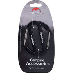 Naturehike Panerai Karabina Kilitsiz 6.5cm 2li Paket Siyah - NATUREHIKE