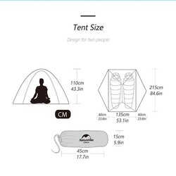 Naturehike Star River Çift Kişilik Kamp Çadırı Turuncu - 4