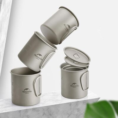 Naturehike Titanyum Kupa Kapaklı 300 ML - 3