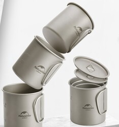 Naturehike Titanyum Kupa Kapaklı 450 ML - 3