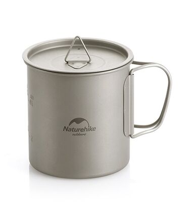 Naturehike Titanyum Kupa Kapaklı 450 ML - 1