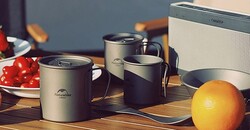 Naturehike Titanyum Kupa Kapaklı 450 ML - 4