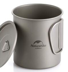 NATUREHIKE - Naturehike Titanyum Kupa Kapaklı 600 ML