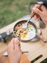 Naturehike Ultralight Titanyum Bowl Saplı Kase 520 ML - Thumbnail
