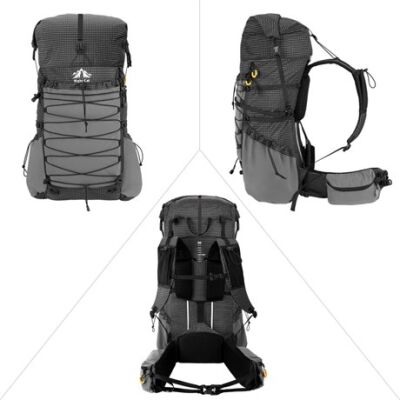 Night Cat DSB-8011 70 Litre Ultralight Su Geçirmez Sırt Çantası - Siyah - 7