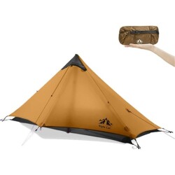 Night Cat Lanshan-1 1 Kişilik 4 Mevsim Ultralight Çadır - Haki - Night Cat