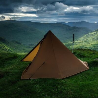Night Cat Lanshan-1 1 Kişilik 4 Mevsim Ultralight Çadır - Haki - 9