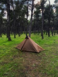 Night Cat Lanshan-1 1 Kişilik 4 Mevsim Ultralight Çadır - Haki - 17