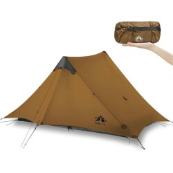 Night Cat Lanshan-2 2 Kişilik 4 Mevsim Ultralight Çadır - Haki - Night Cat