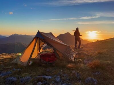 Night Cat Lanshan-2 2 Kişilik 4 Mevsim Ultralight Çadır - Haki - 4