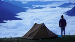 Night Cat Lanshan-2 2 Kişilik 4 Mevsim Ultralight Çadır - Haki - 12