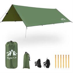 Night Cat TM-01 300 x 360 cm Tarp - Yeşil - Night Cat