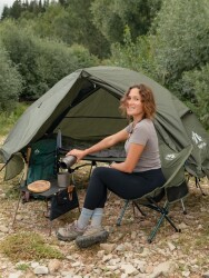 Night Cat YLY-02 Alüminyum Ultralight Kamp Sandalyesi - Yeşil - 4