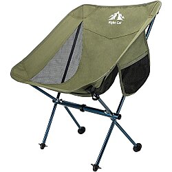 Night Cat YLY-02 Alüminyum Ultralight Kamp Sandalyesi Yeşil - Night Cat