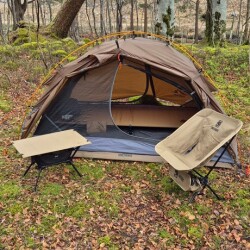 Night Cat ZP-34 2 Kişilik 4 Mevsim Alüminyum Ultralight Çadır - Haki - 28