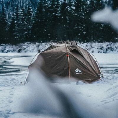 Night Cat ZP-34 2 Kişilik 4 Mevsim Alüminyum Ultralight Çadır - Haki - 34