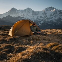 Night Cat ZP-U1 1 Kişilik 4 Mevsim Alüminyum Ultralight Çadır - Haki - 4