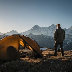 Night Cat ZP-U1 1 Kişilik 4 Mevsim Alüminyum Ultralight Çadır - Haki - 15