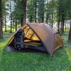 Night Cat ZP-U1 1 Kişilik 4 Mevsim Alüminyum Ultralight Çadır - Haki - 23