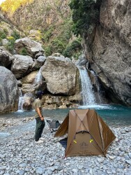 Night Cat ZP-U1 1 Kişilik 4 Mevsim Alüminyum Ultralight Çadır - Haki - 31
