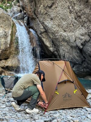 Night Cat ZP-U1 1 Kişilik 4 Mevsim Alüminyum Ultralight Çadır - Haki - 32