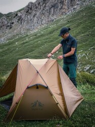 Night Cat ZP-U1 1 Kişilik 4 Mevsim Alüminyum Ultralight Çadır - Haki - 35