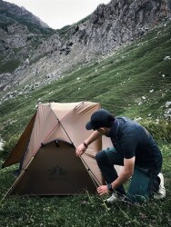 Night Cat ZP-U1 1 Kişilik 4 Mevsim Alüminyum Ultralight Çadır - Haki - 36