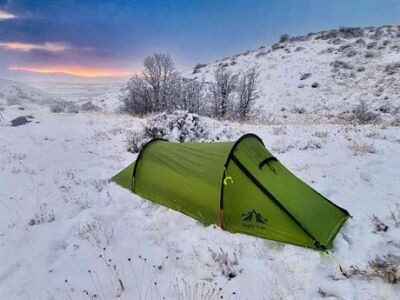 Night Cat ZP-U2 1 Kişilik 4 Mevsim Alüminyum Ultralight Çadır - Yeşil - 9