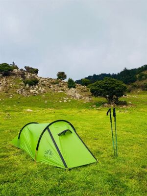 Night Cat ZP-U2 1 Kişilik 4 Mevsim Alüminyum Ultralight Çadır - Yeşil - 21